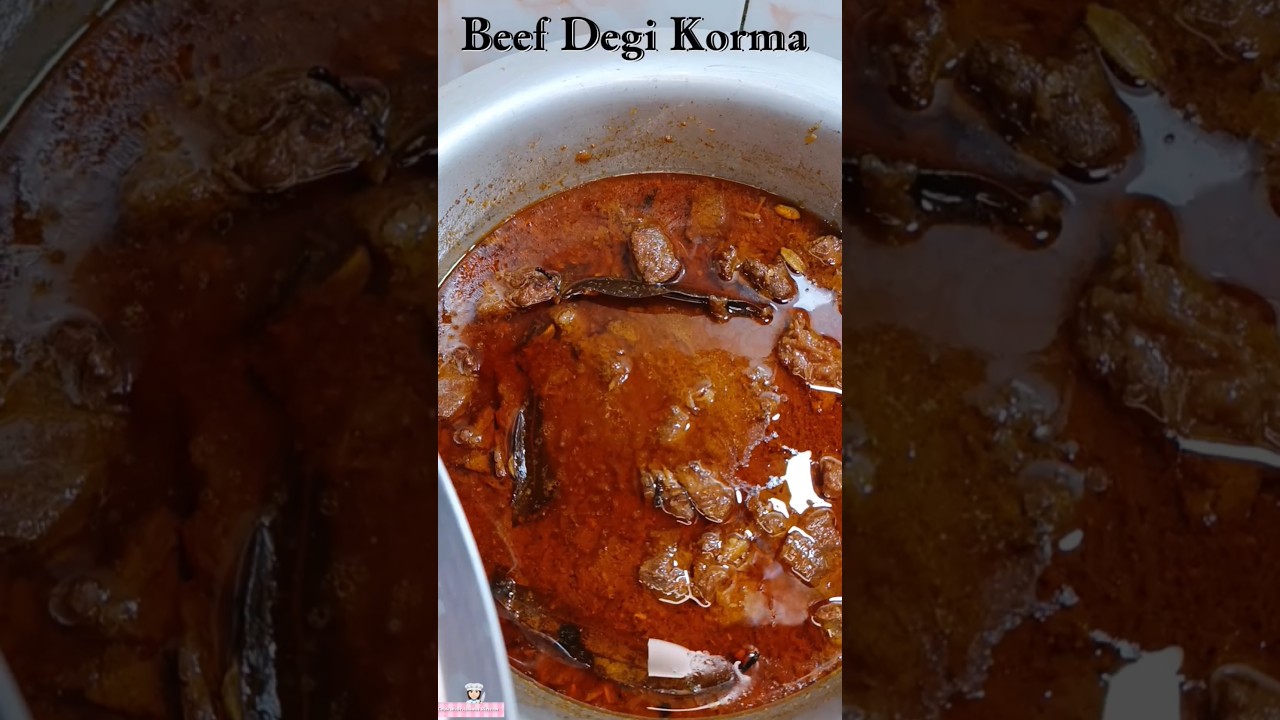 BEEF DEGI KORMA🥘 #shorts #food #cooking #beef #recipe #easy #trending #asmr #cookwithaasmarizwan