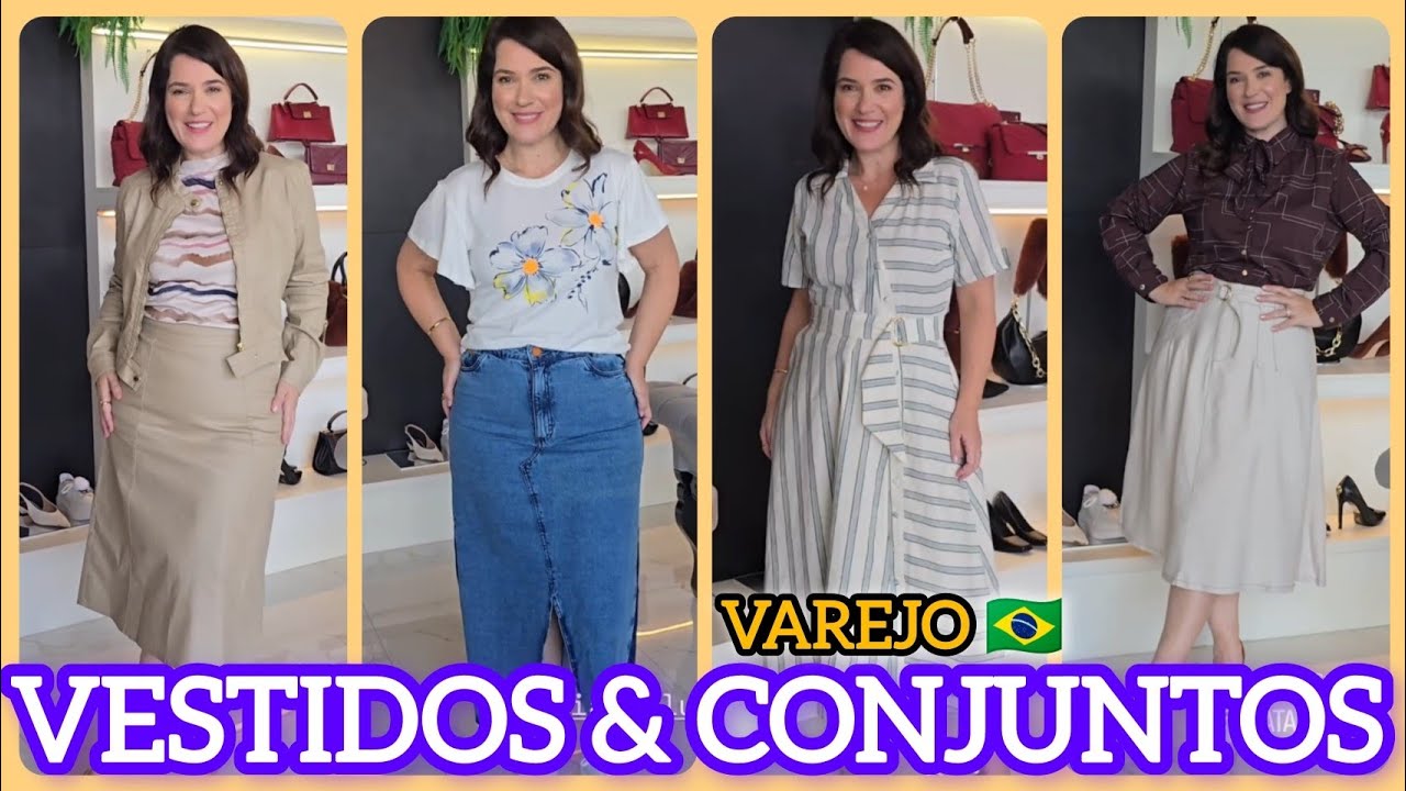 VESTIDOS & CONJUNTOS 🇧🇷 PROVADOR FASHION COM RENATA CASTANHEIRA 🌹✨#vestidos #moda #modamodesta 