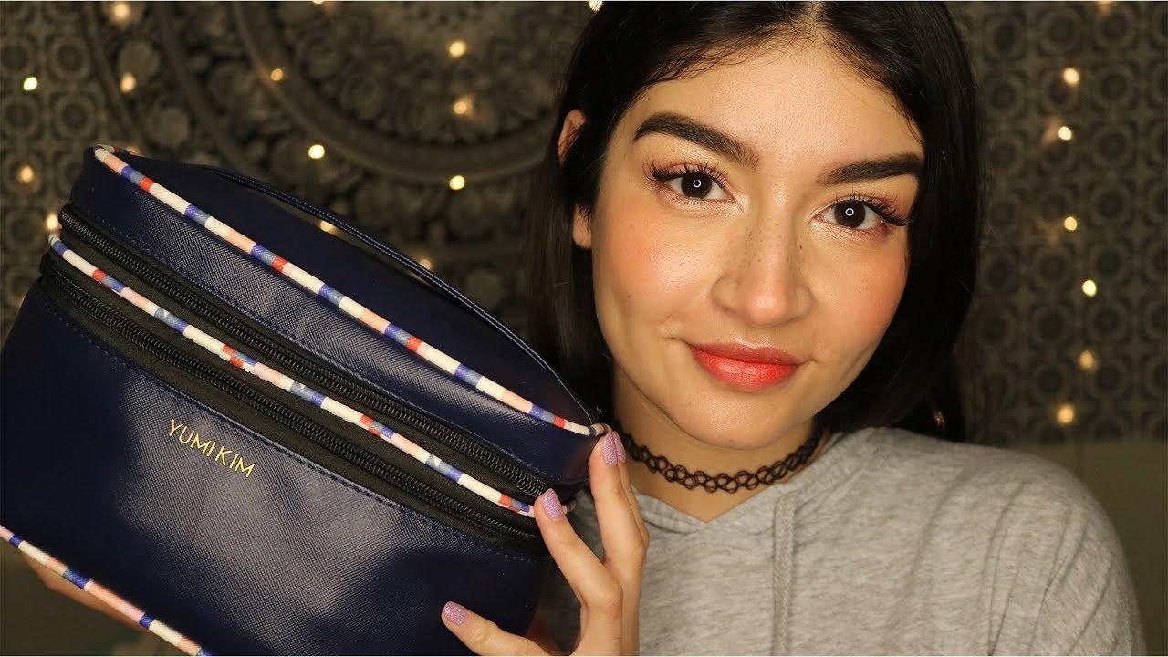 ASMR What's In My Makeup Bag (Whispered)
