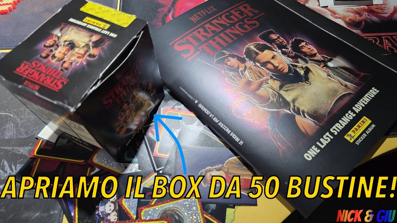 Apriamo il BOX da 50 Bustine delle Figurine Panini di STRANGER THINGS ‼️