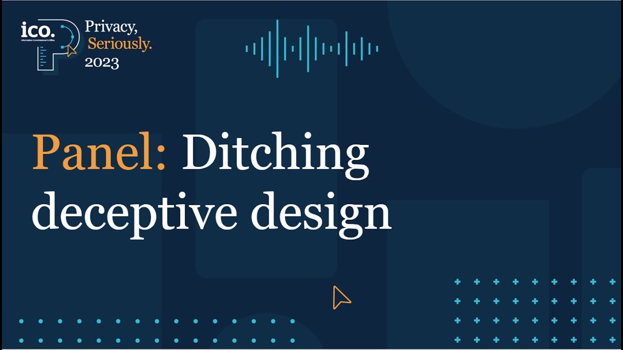 UX design and Data Protection series: We need to ditch deceptive design