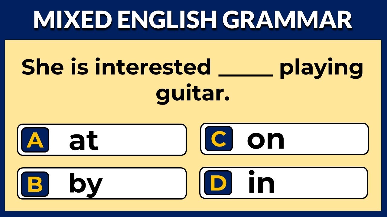 Mixed English Grammar Quiz: CAN YOU SCORE 15/15?  #challenge 6