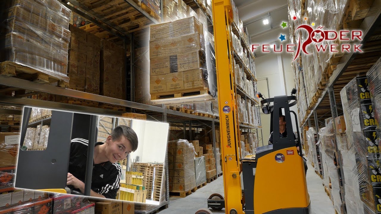 Praktikum als "Staplerfahrer" bei Röder Feuerwerk | Neuer Job? :D [FULL HD]