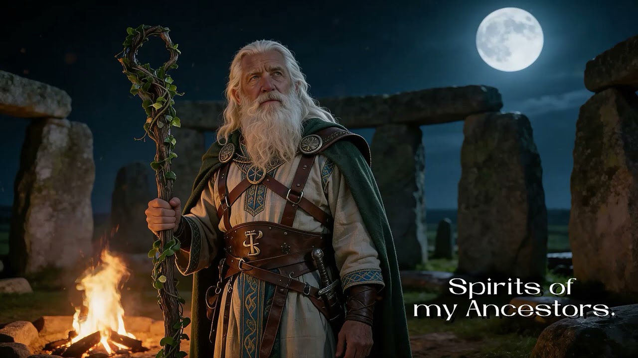 ✨Celtic Music🔥Spirits of My Ancestors. Haunting Celtic Pagan Folk song. Sung in Welsh and English.🎧🌀