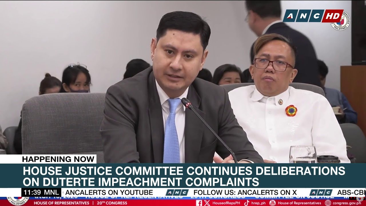 JUST IN: House Justice Committee declares impeachment raps vs VP Duterte 'sufficient in grounds'