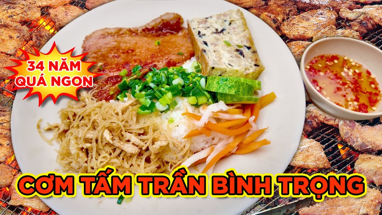 CƠM TẤM 44 TRẦN BÌNH TRỌNG: NƯỚNG TRÊN 100KG SƯỜN/NGÀY! ĐẶCBIỆT CHẢ MAI CUA CHẤTLƯỢNG! Saigon's Best