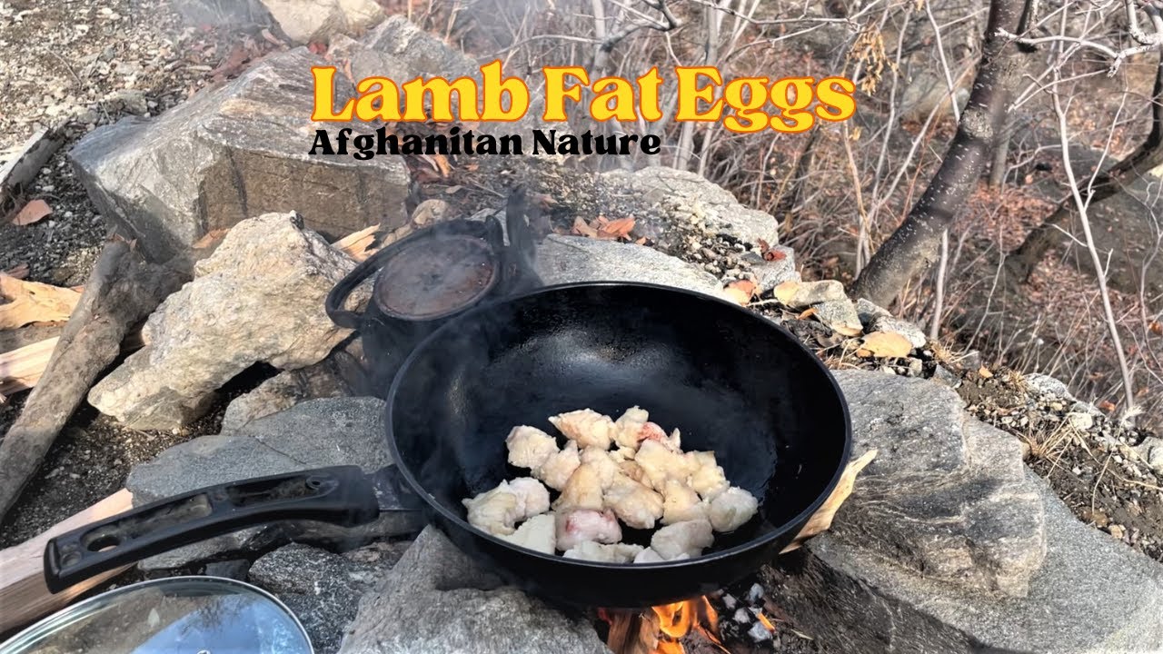 Eggs Cooked with Lamb Fat in Afghanistan Nature