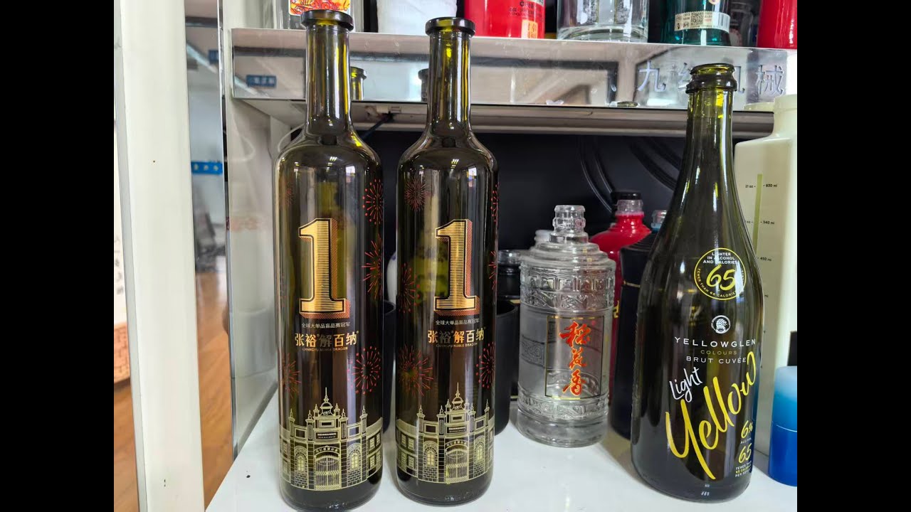 Wine Glass Bottle Screen and Stamping Deco CNC08