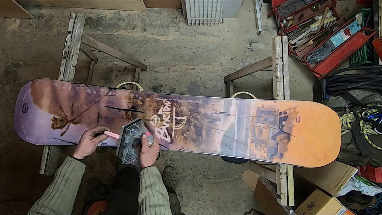 Réparation et fartage snowboard