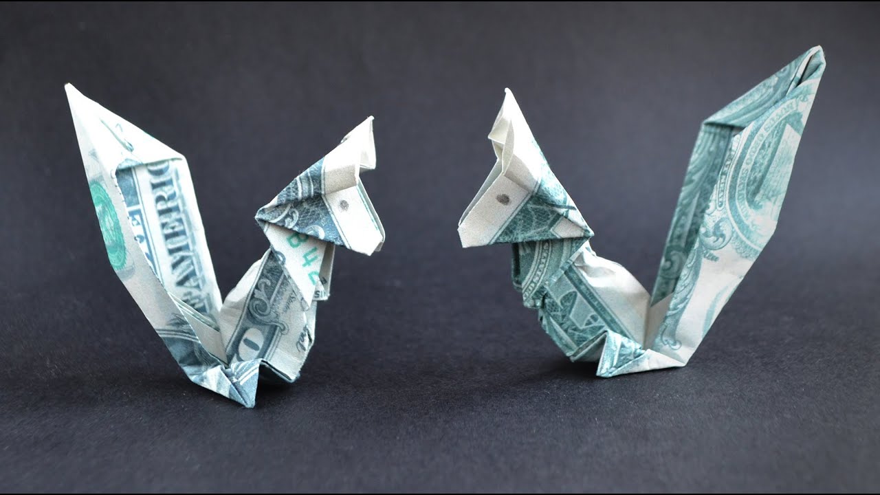 Nice MONEY SQUIRREL | Dollar Origami Animal | Tutorial DIY by NProkuda