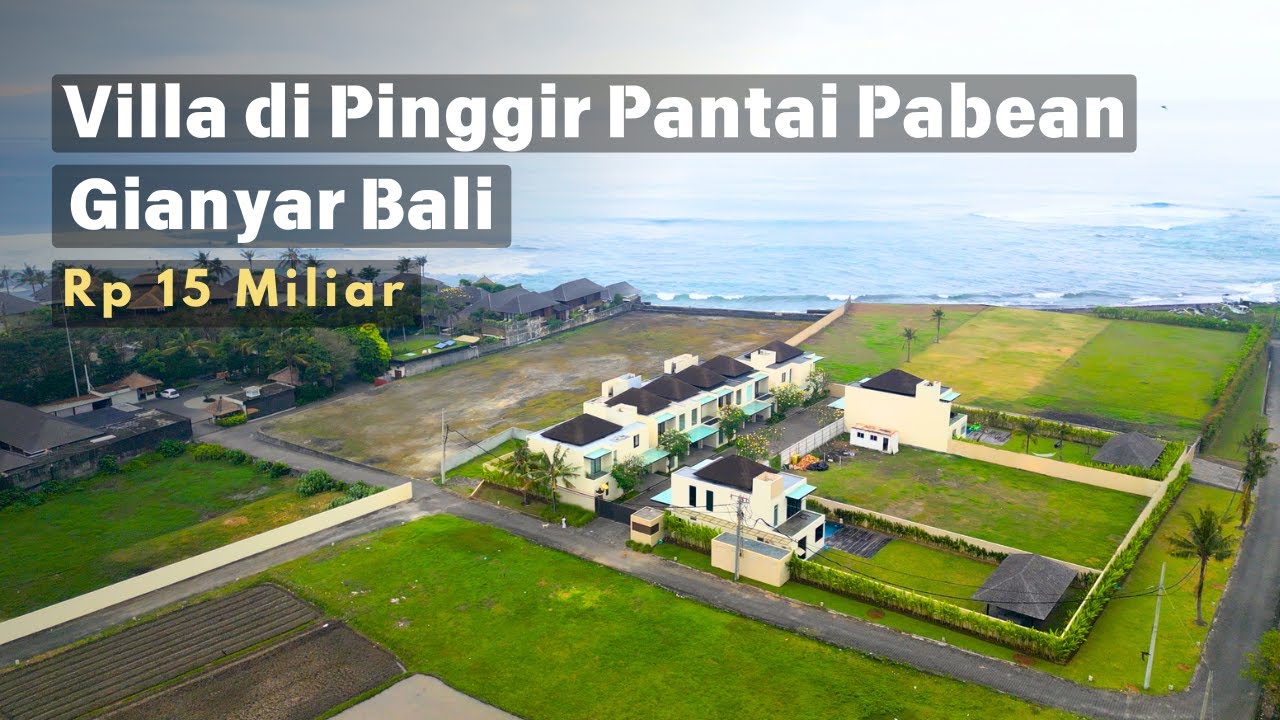 Villa dijual di Bali dekat dengan Pantai Pabean Gianyar, berjarak 200 meter dari Pantai.