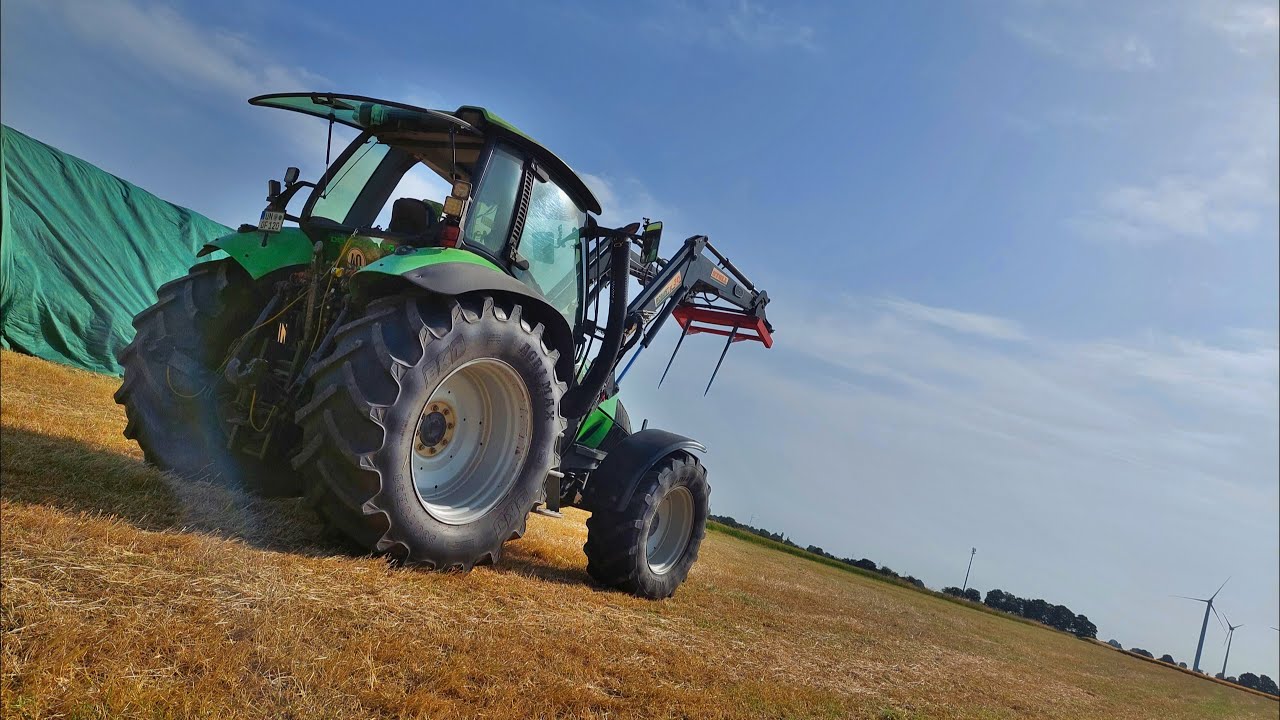[GoPro] [Sound]Deutz Fahr Agrotron 120 MK3 beim Heuballen laden