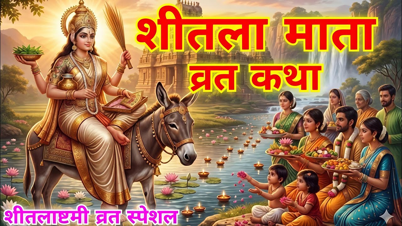 शीतला माता व्रत कथा  sitla mata vrat ktha शीतलाष्टमी व्रत स्पेशल sitlasthmi vrat special #sitlamata 