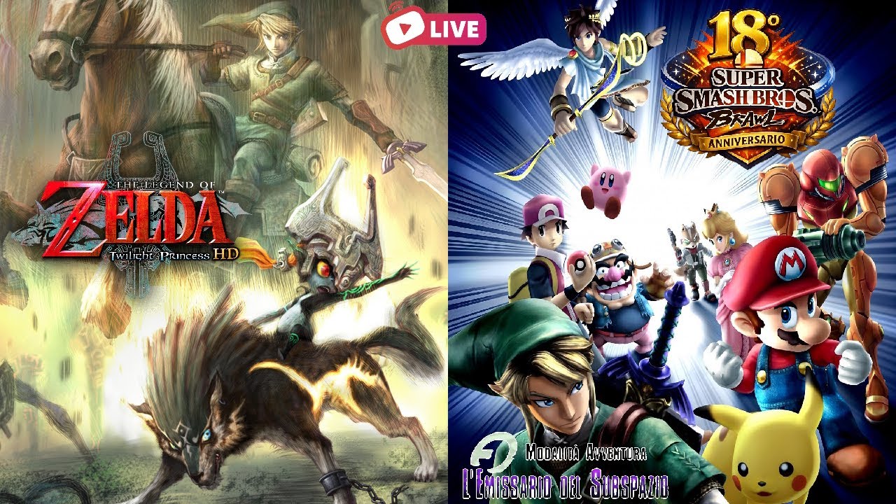 The Legend of Zelda: Twilight Princess HD Live 14 + Super Smash Bros. Brawl Live 5 18° Anniversario