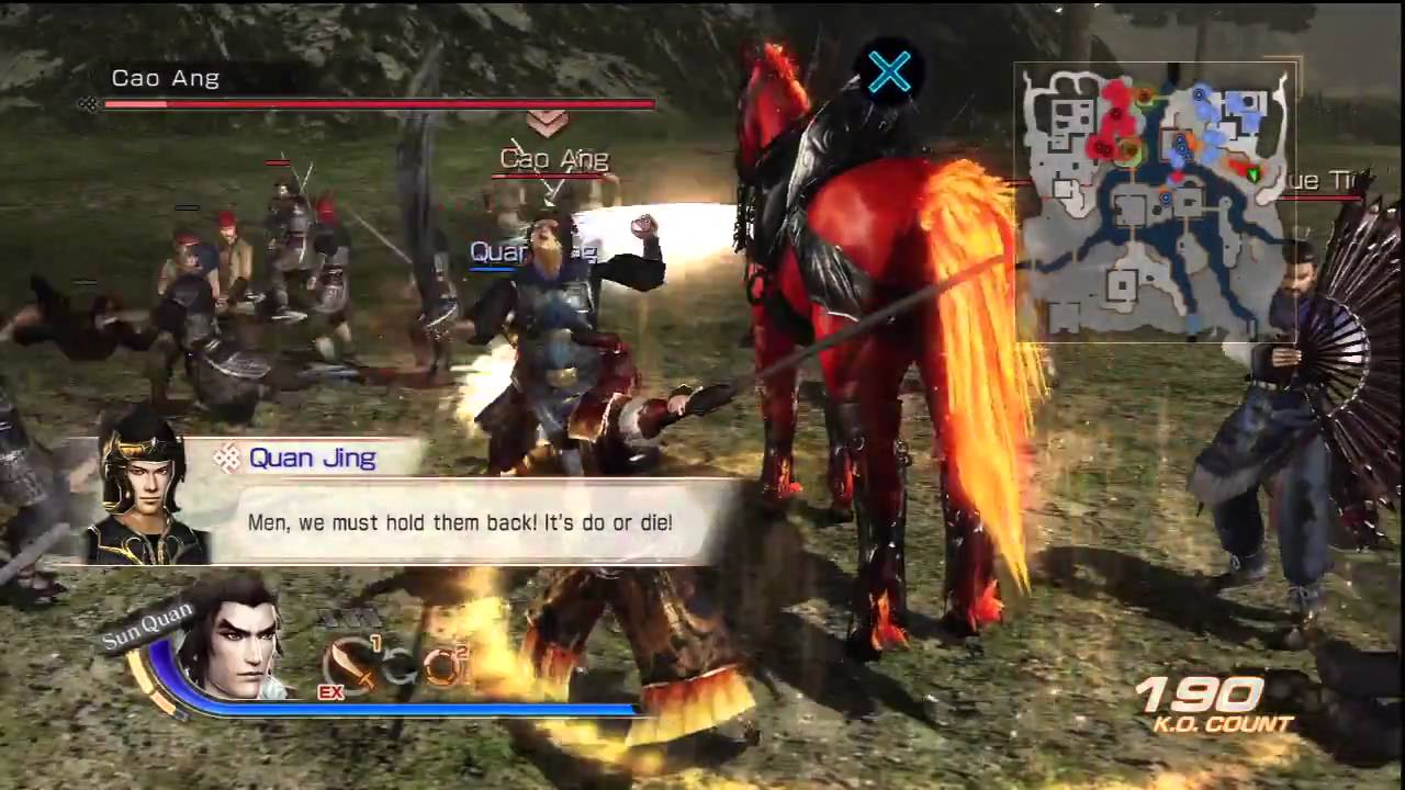 Sun Quan Legendary Battle 1 Hard Wu Conquest Gameplay Video Dynasty Warriors 7 PS3