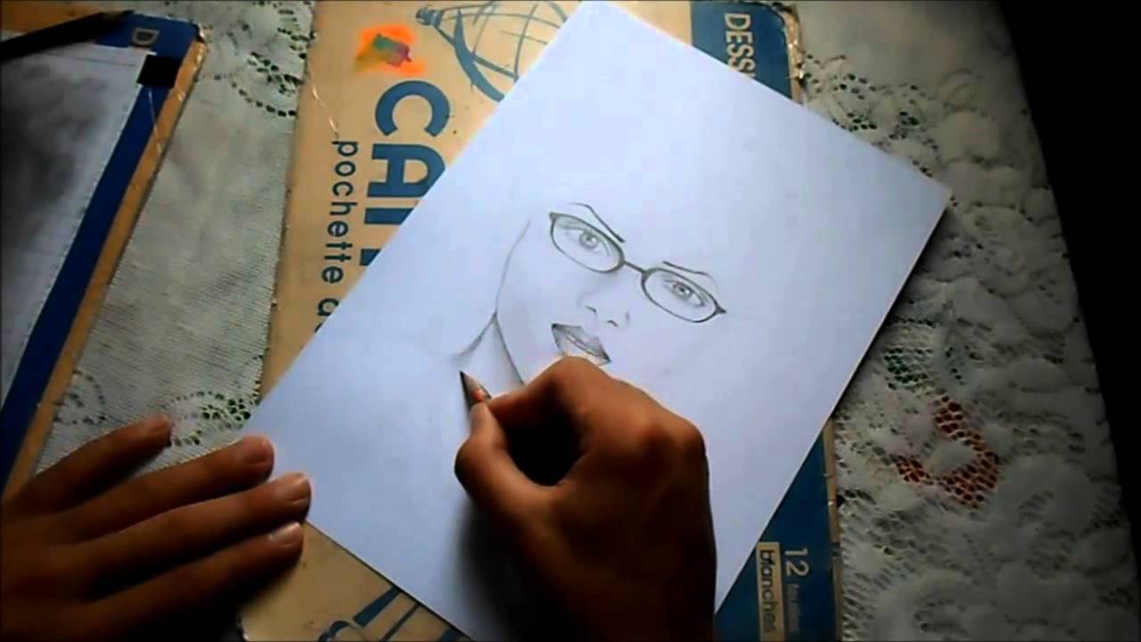 hamza artist portrait au crayon