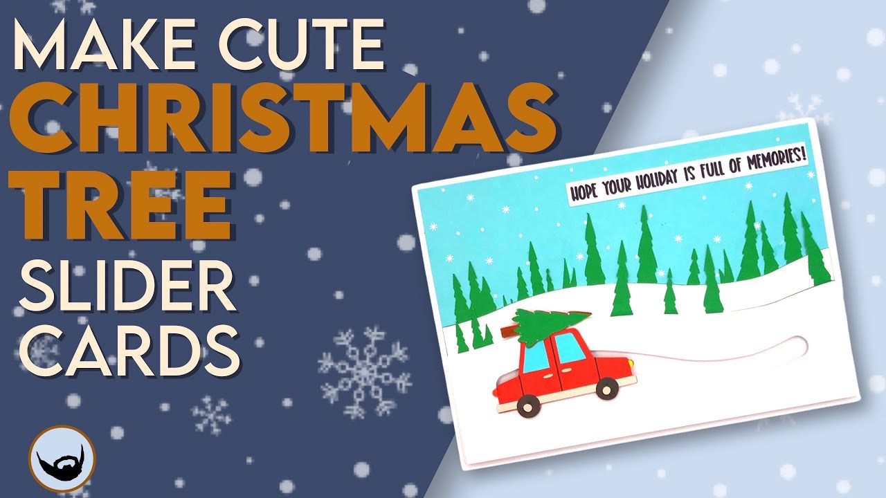How to Make Fun Christmas Slider Cards | Cricut Christmas Card Tuturials