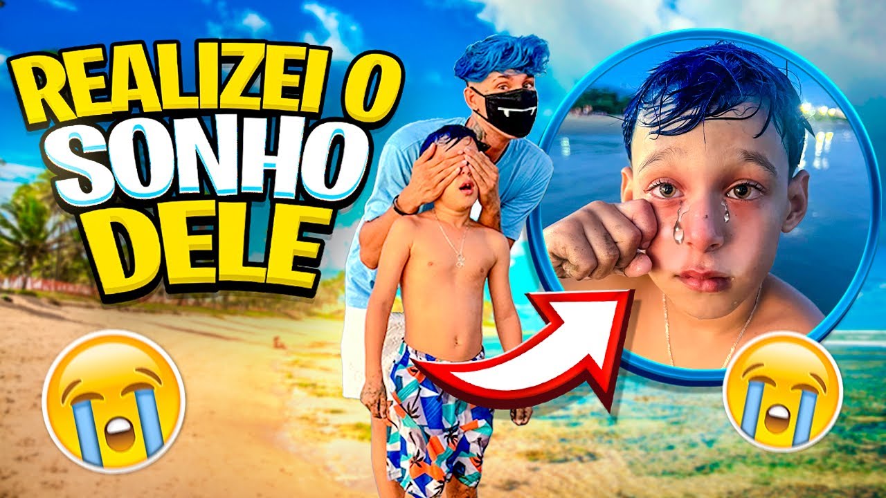 REALIZEI O SONHO DO MEU IRMÃO DE CONHECER A PRAIA! *Ele se afogou no final