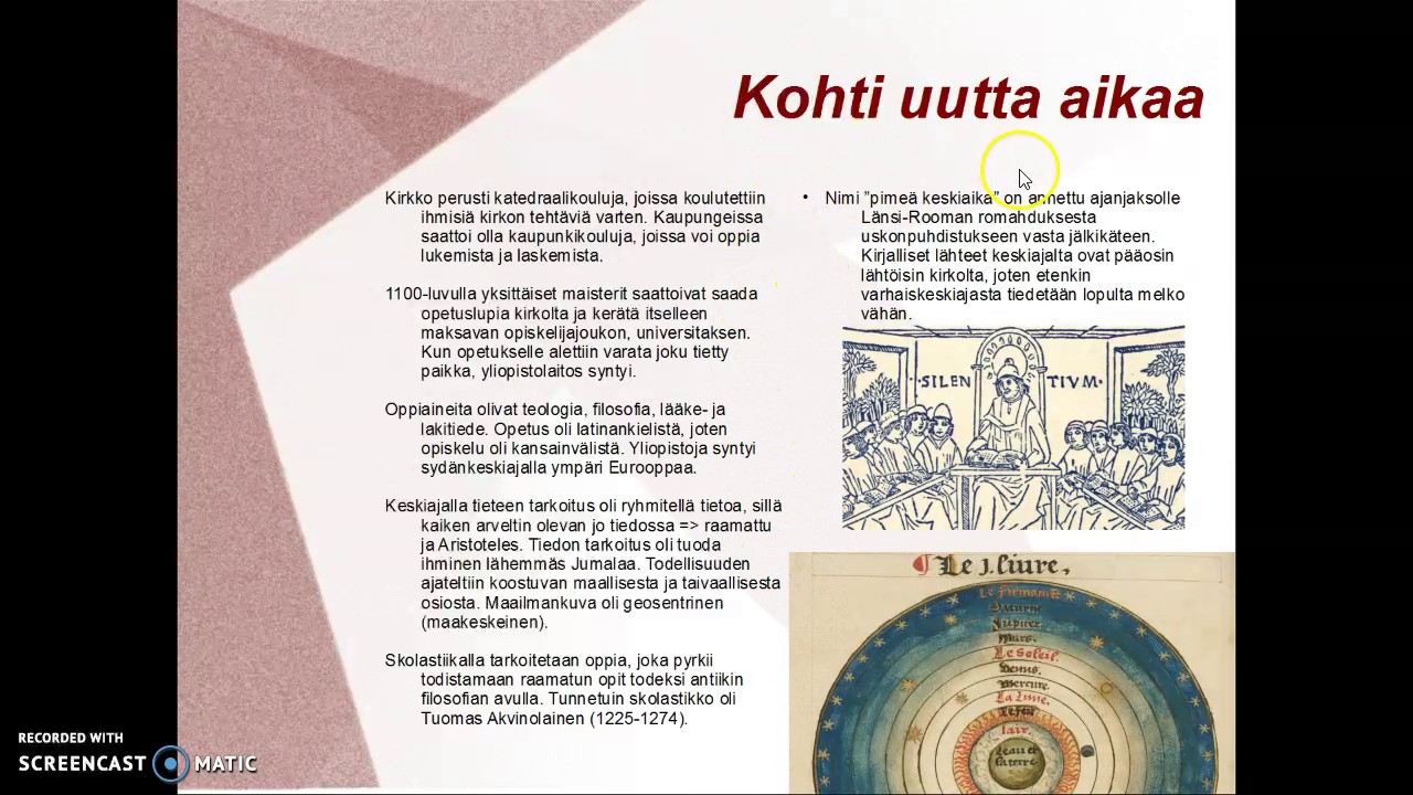 Kohti uutta aikaa - keskiaikainen käsitys tiedosta