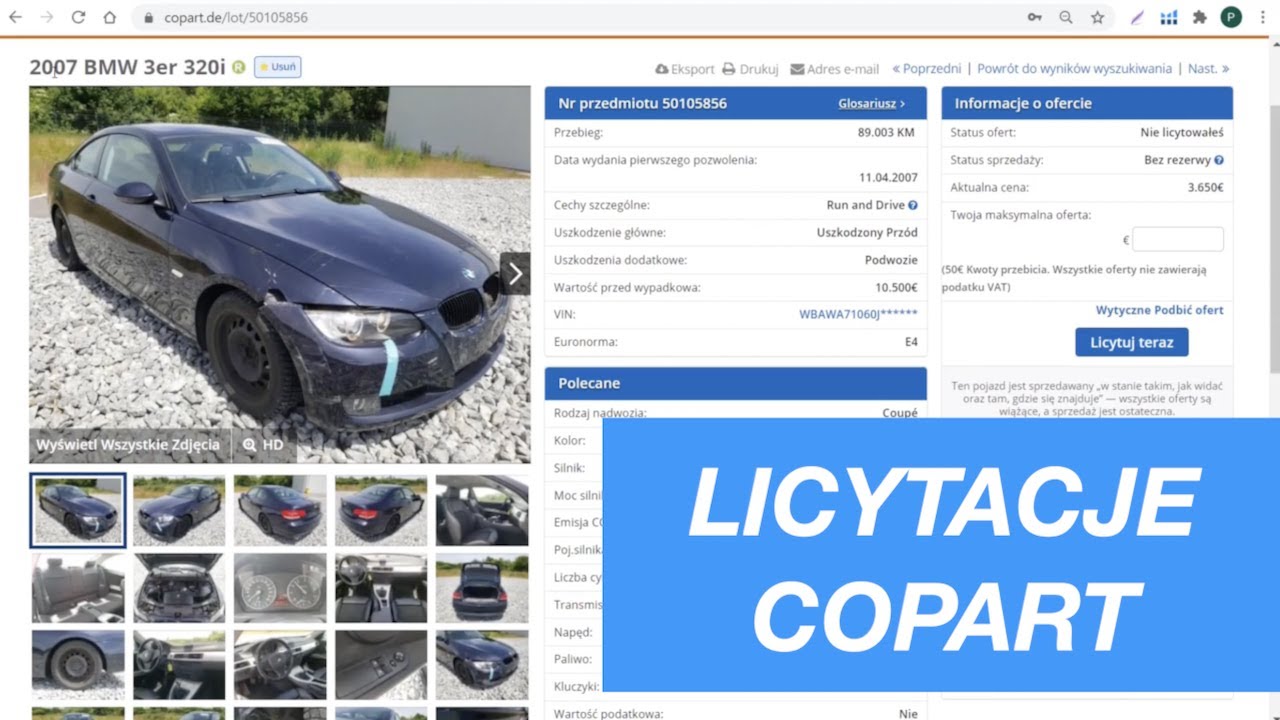 Jak TANIO Kupić Auto w Niemczech z COPART - Licytacje