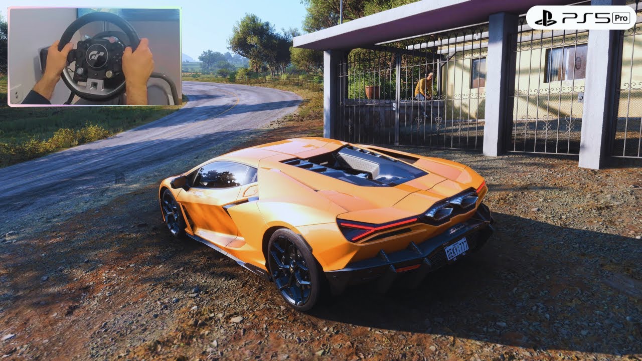 Lamborghini Revuelto | Forza Horizon 5 PS5 Pro | Thrustmaster TGT 2 Gameplay [4K PS5 Pro]
