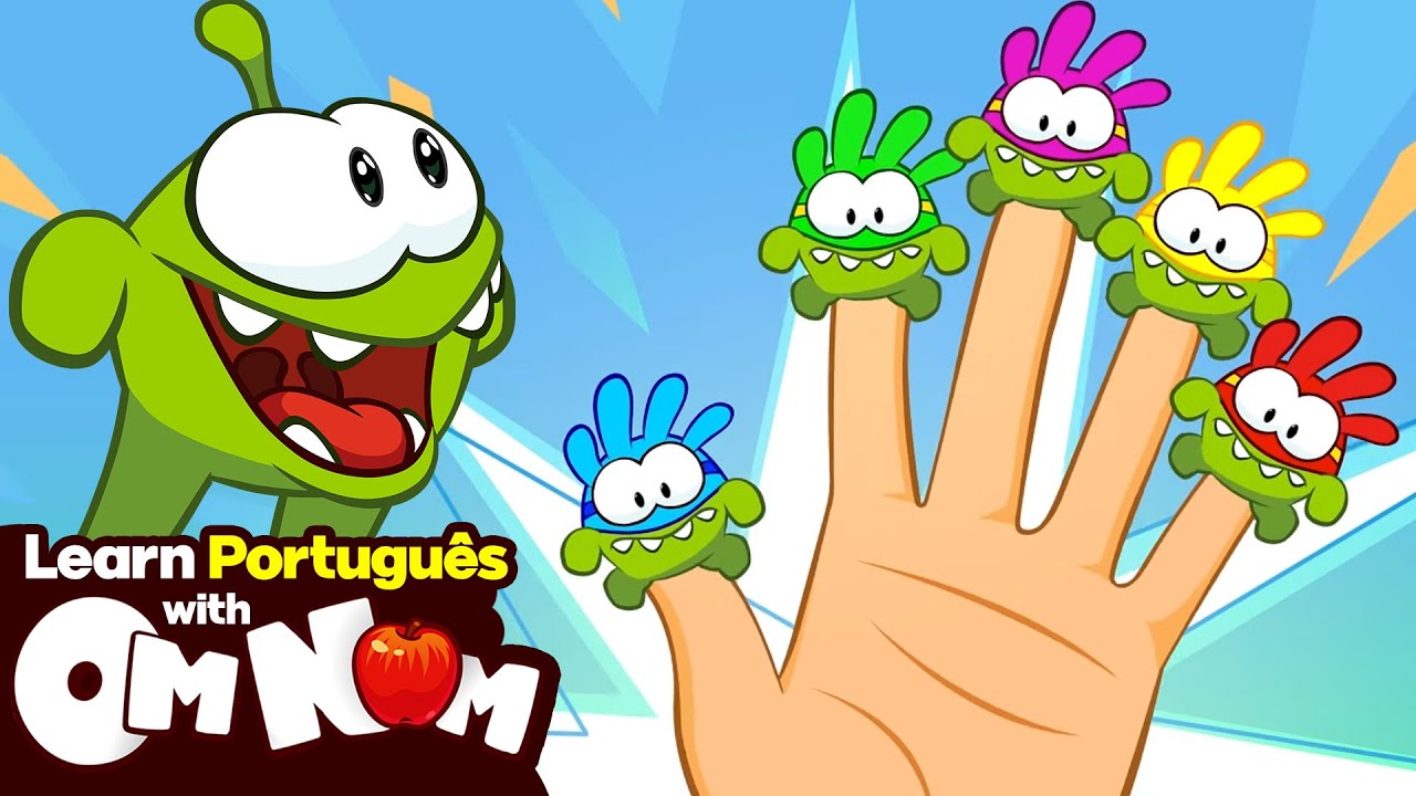 Família Super Nom Finger | Músicas da Família dos Dedos | Aprenda Português com Om Nom