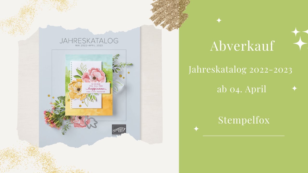 Abverkauf Jahreskatalog 2022-2023| ab 04.April 2023 | Stampin' Up! | Stempelfox