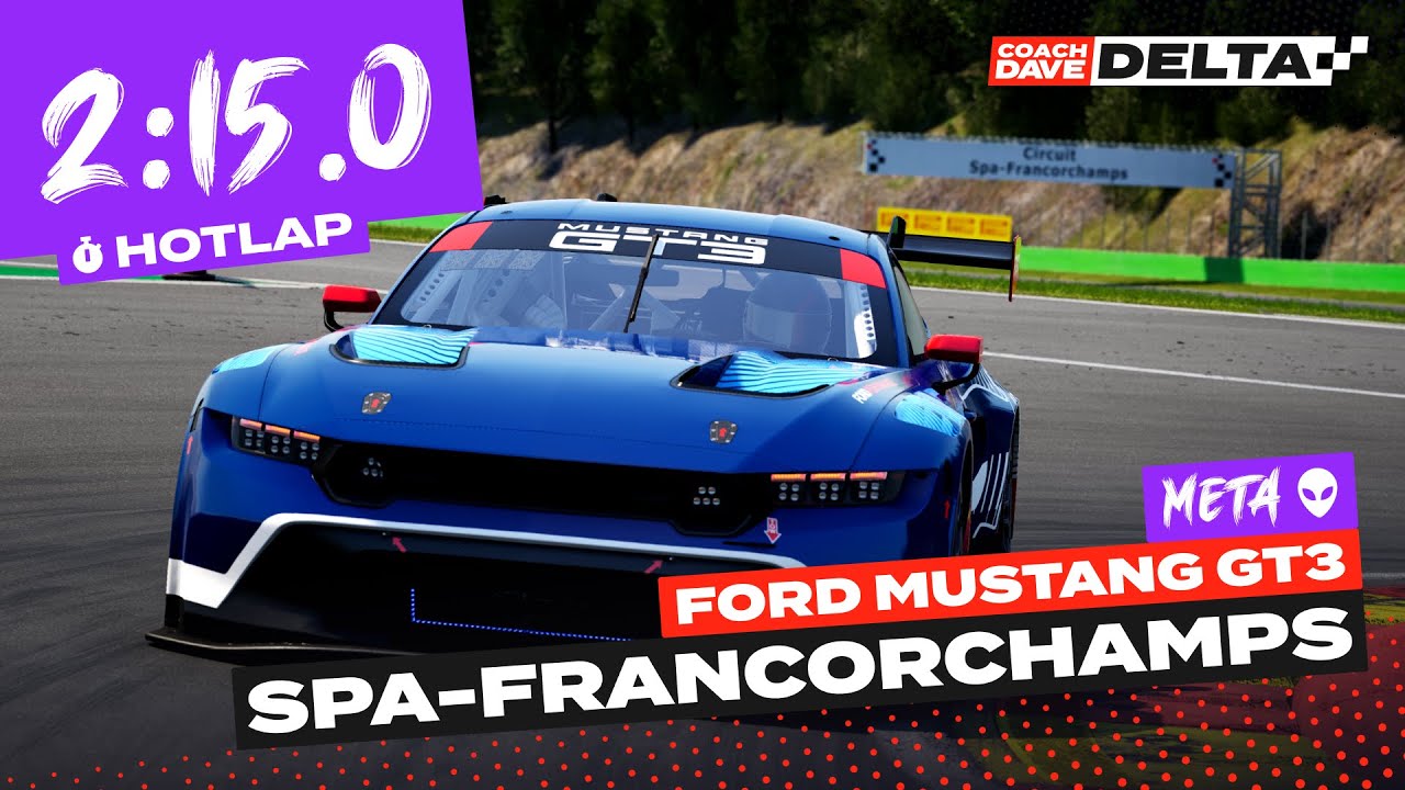 ACC Onboard Lap: Ford Mustang GT3 at Spa Francorchamps CDA M