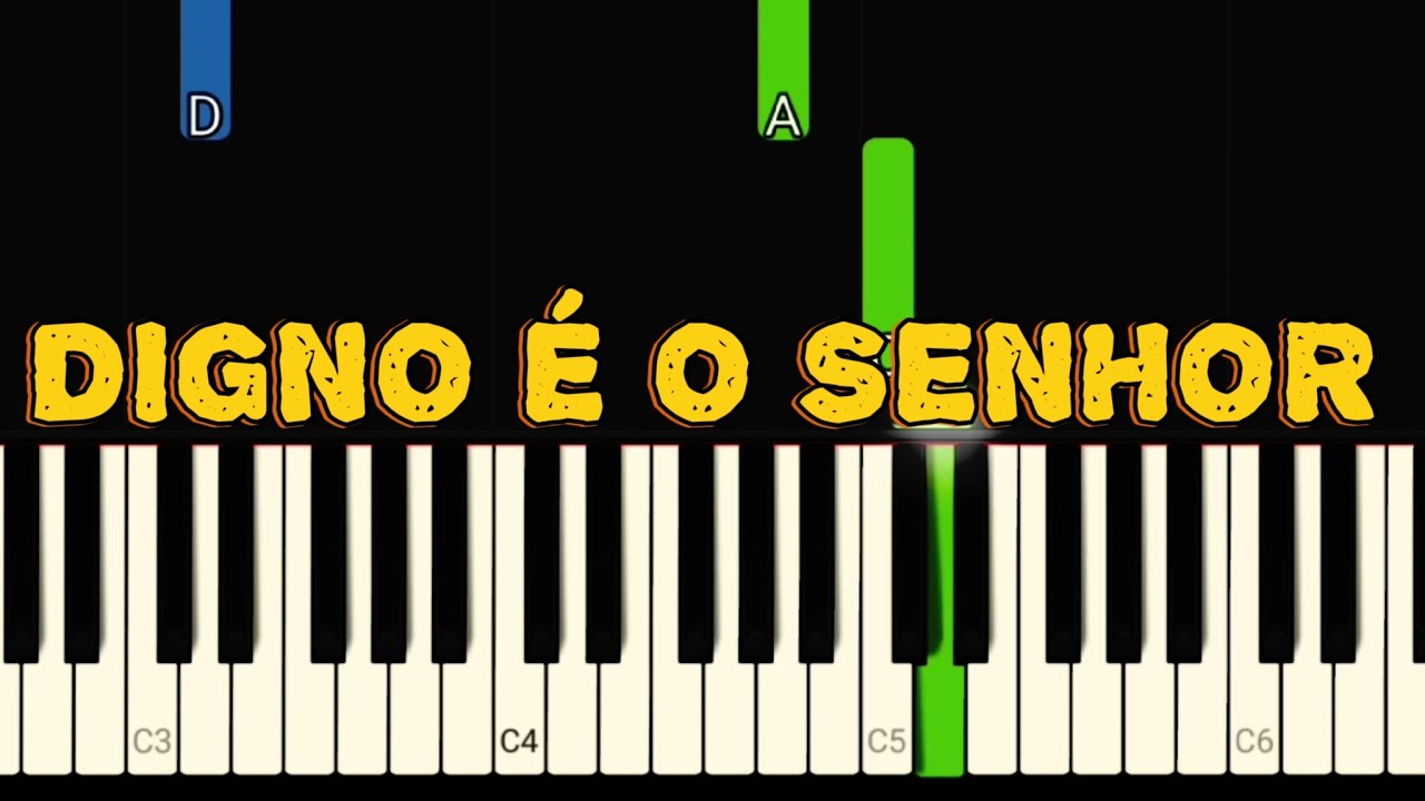 DIGNO É O SENHOR | Piano Tutorial Iniciante