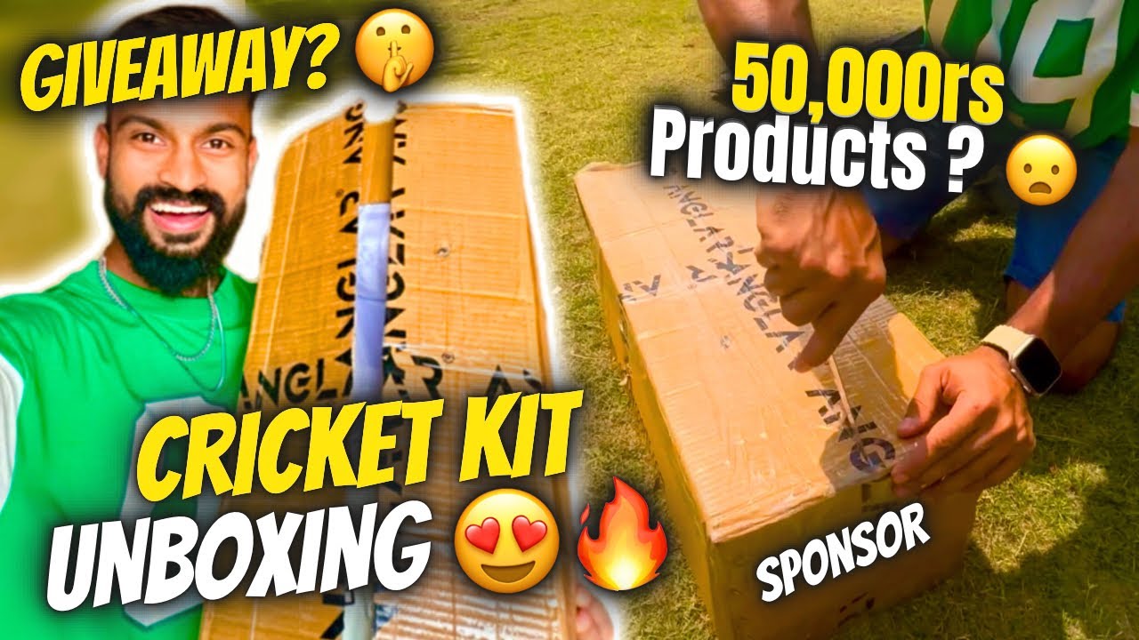 Full SPONSOR CRICKET KIT Unboxing😍🔥| Socha ni tha ITNA Kuch Niklega ANDAR Se😳🫨 | Modern Day Vlogs