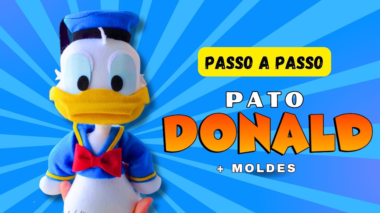PATO DONALD em FELTRO🤩 (Renda Extra com Artesanato)