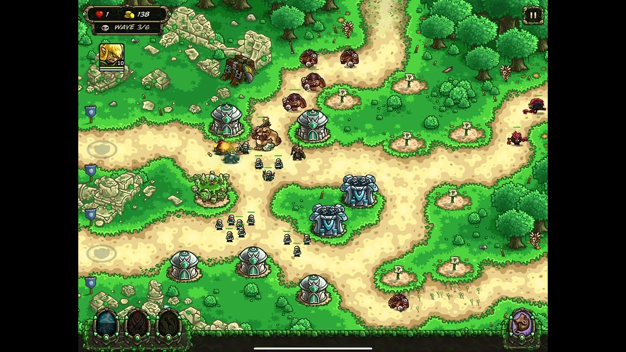 Kingdom Rush Origins - Galadrian's Wall Heroic on Veteran Guide iPad Easy Walkthough