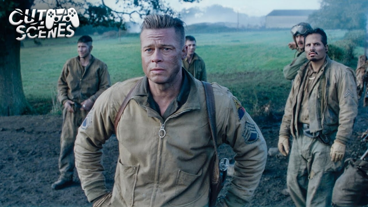 The Germans Are Coming | Fury (Brad Pitt, Shia LaBeouf)