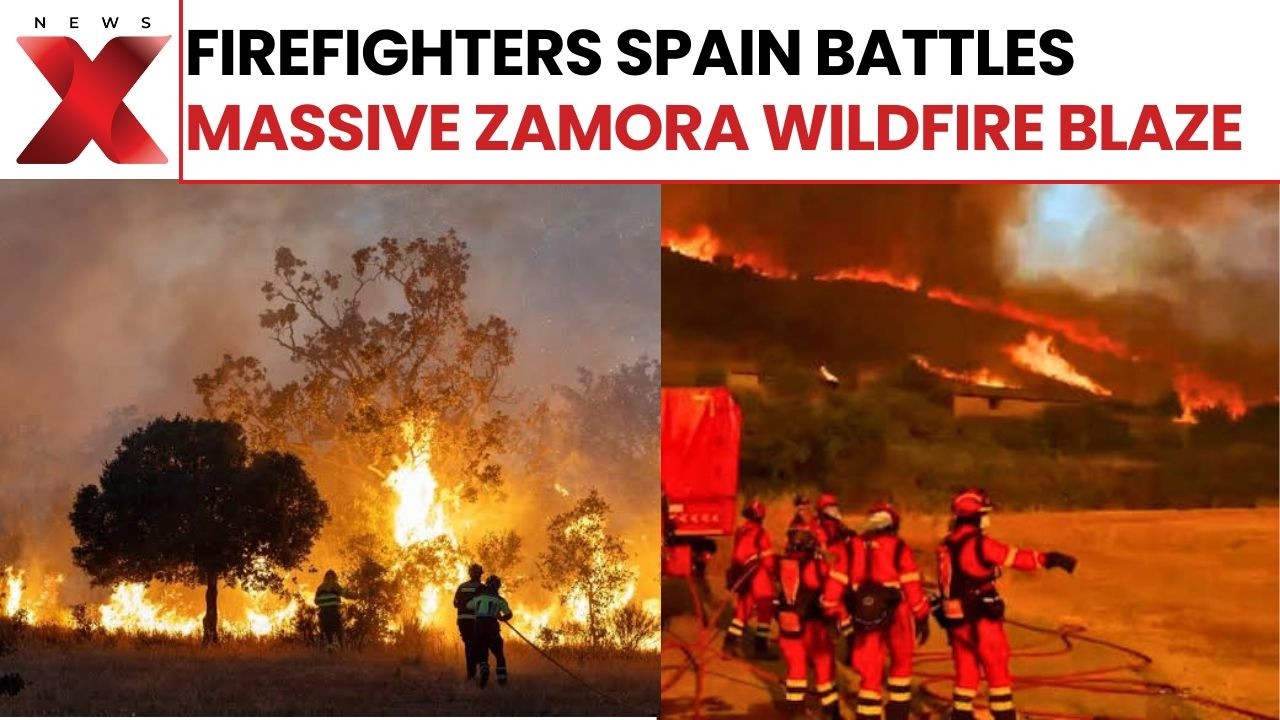 Spain Wildfires: Firefighters, Residents Battle Massive Blaze in Zamora Province | World News