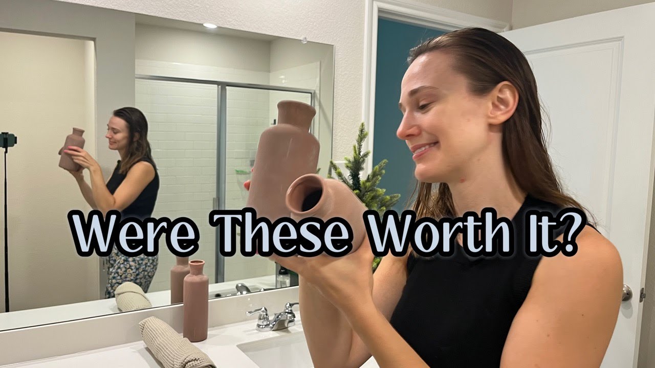 Amazon finds for home decor: LUKA rustic ceramic vase set review #ad