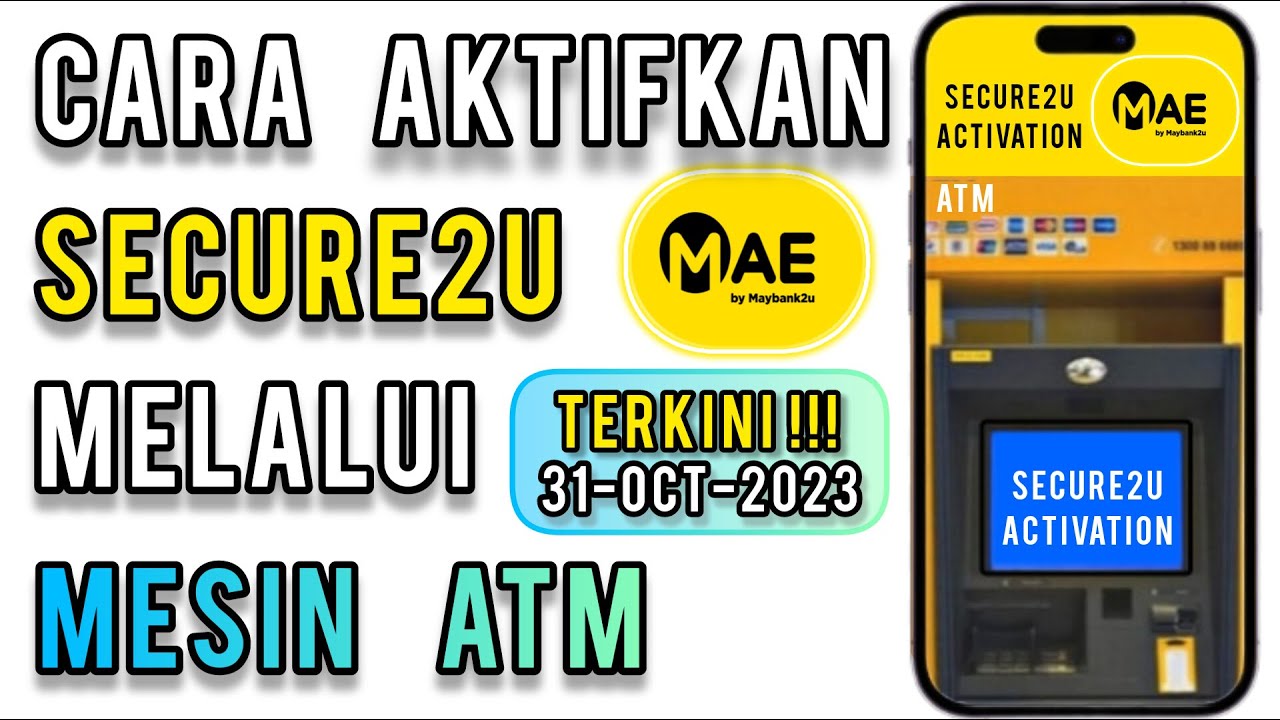 Cara AKTIFKAN SECURE2U MESIN ATM Maybank