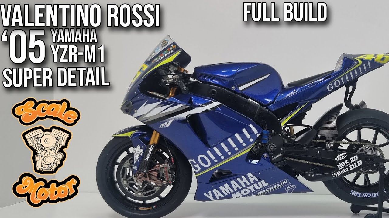 '05 Rossi Yamaha YZR M1 - SUPER detail - Full Build Supercut
