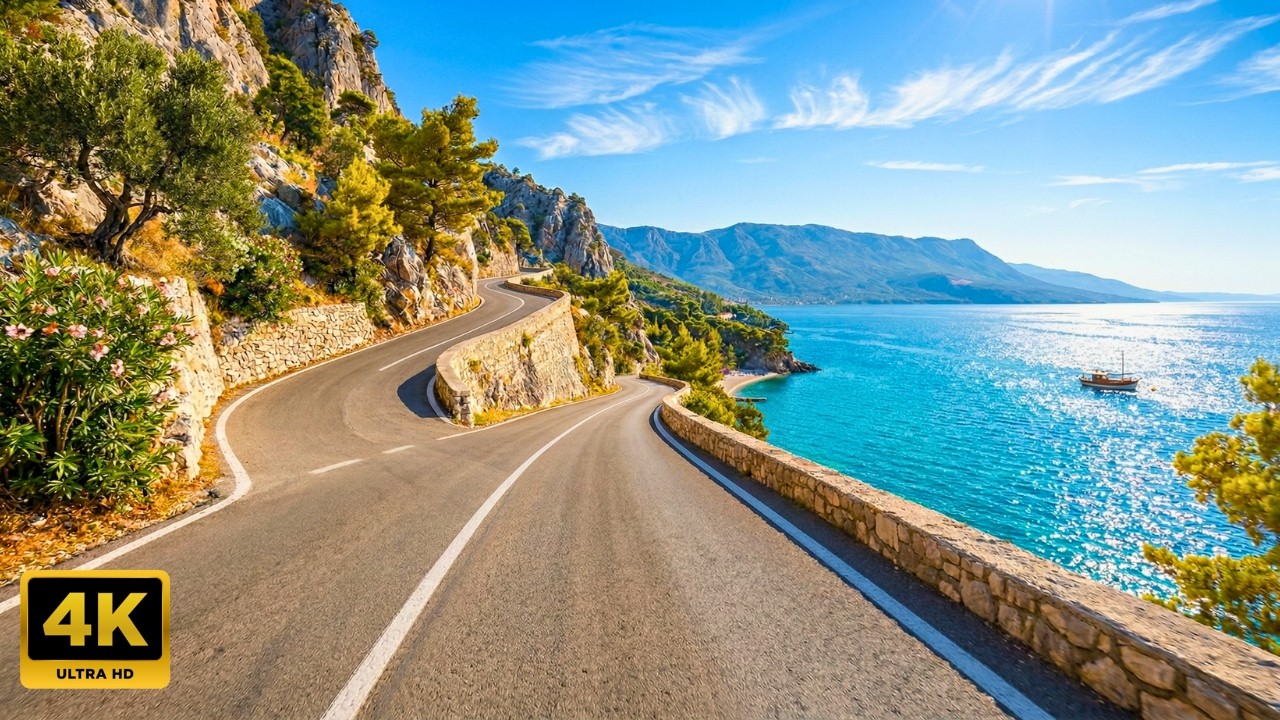 Breathtaking Croatia 🇭🇷🚗 Scenic Drive: Vela Luka to Korčula D118 Road.