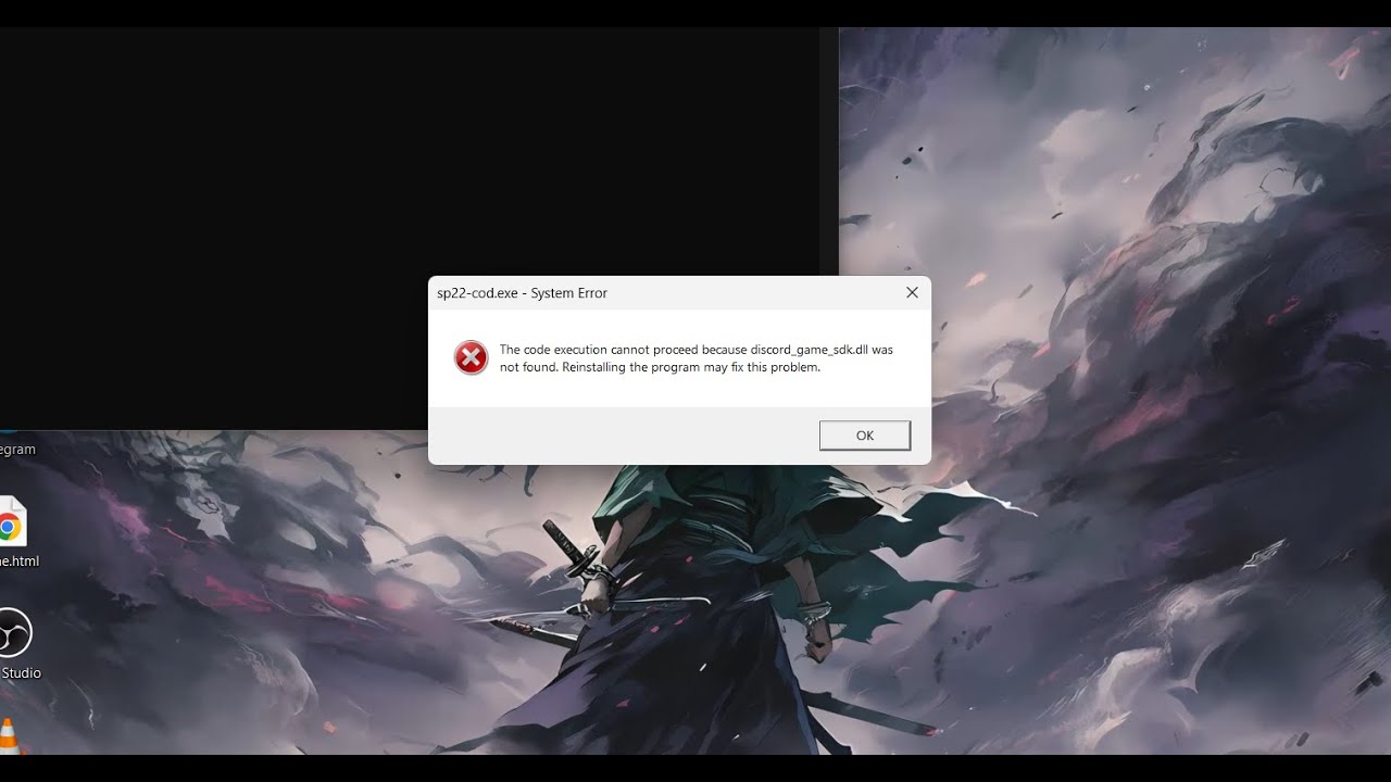 Modern Warfare 2 (2022) discord_game_sdk.dll was not found PROBLEM FIXED DODI REPACKS