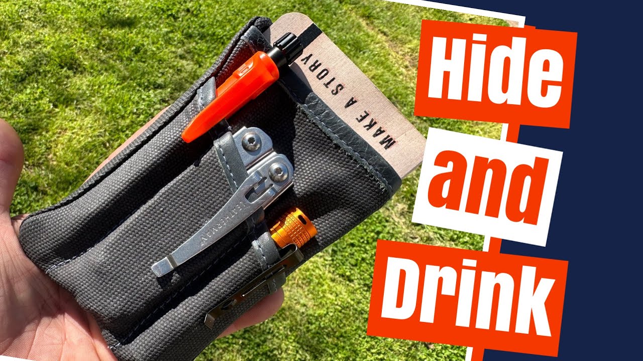 Hide and Drink EDC pouch- Organize your gear with this compact zipper bag