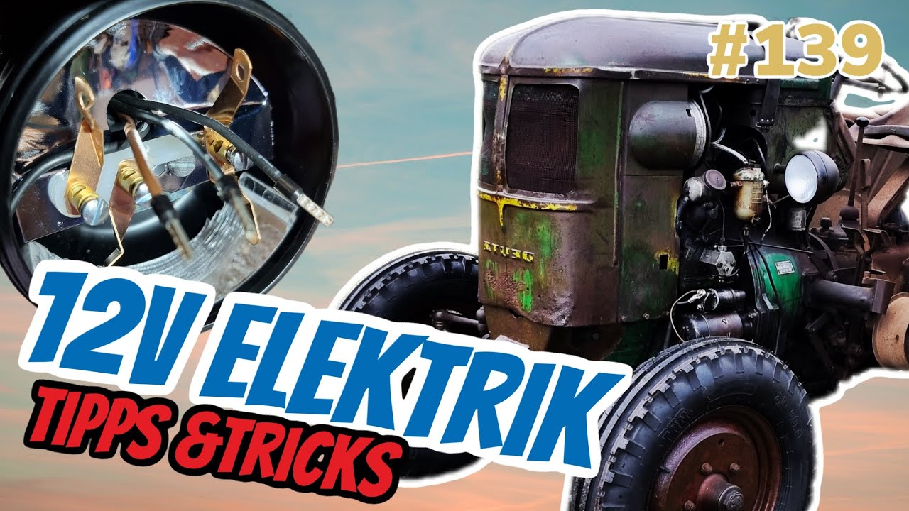 Elektrik am Trecker Teil 2 - Verlegen und Crimpen | Schrumpfen der Leitung | Vlog134 #steelstyler