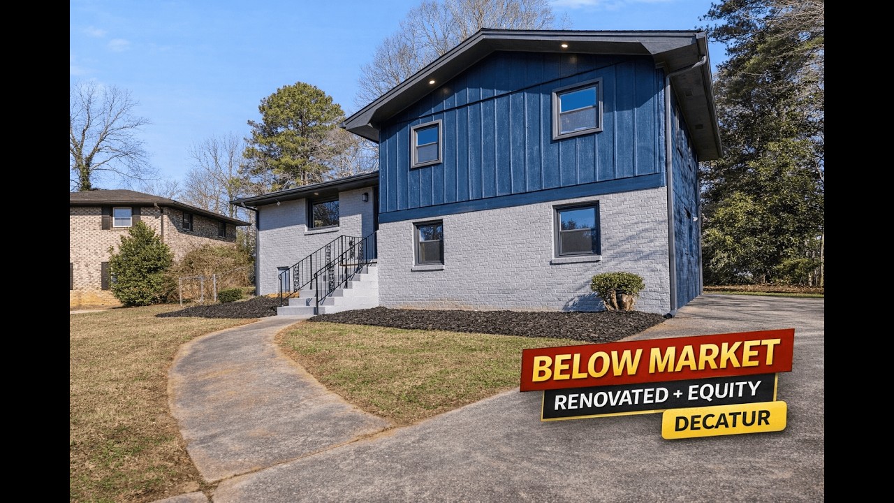 4BR Renovated Home Tour | Decatur GA | Half-Acre Lot | No HOA | Less than $320k