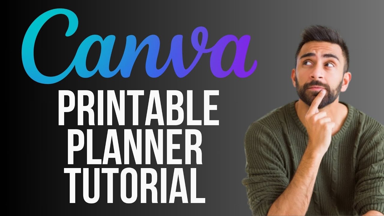 Canva Printable Planner Tutorial | How to Create Printable Planner to Sell Online (2025)