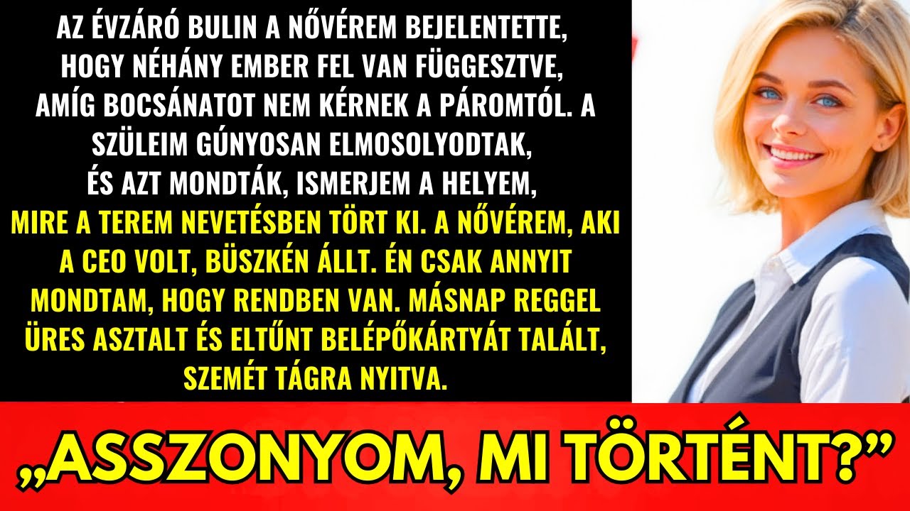 Az Évbúcsúztatón A Nővérem Mondta Hogy Felfüggesztve Maradnak Amíg Bocsánatot Nem Kérnek A Páromtól