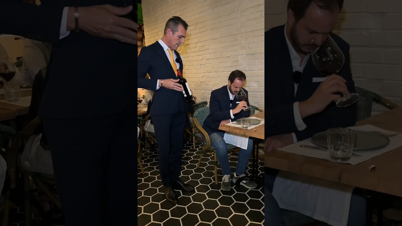 🍷Así se CATA el VINO en un restaurante 🍷Ft. Manuel Banderaluna  #vinos #licores #restaurant