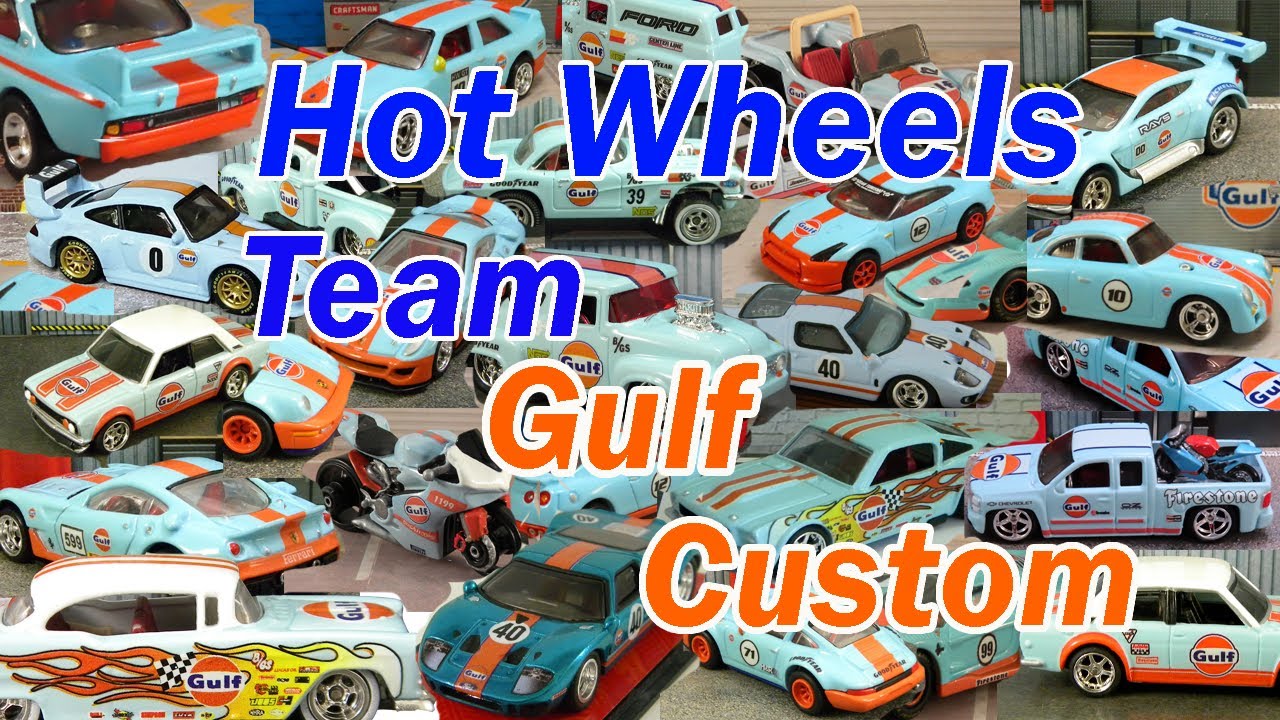 Hot Wheels 1/64 Team Gulf Racing Custom