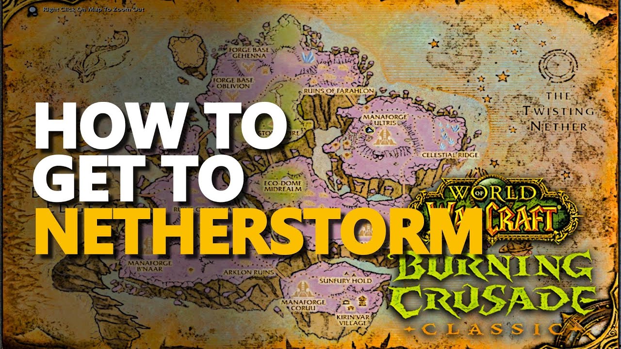 How to get to Netherstorm WoW TBC Classic