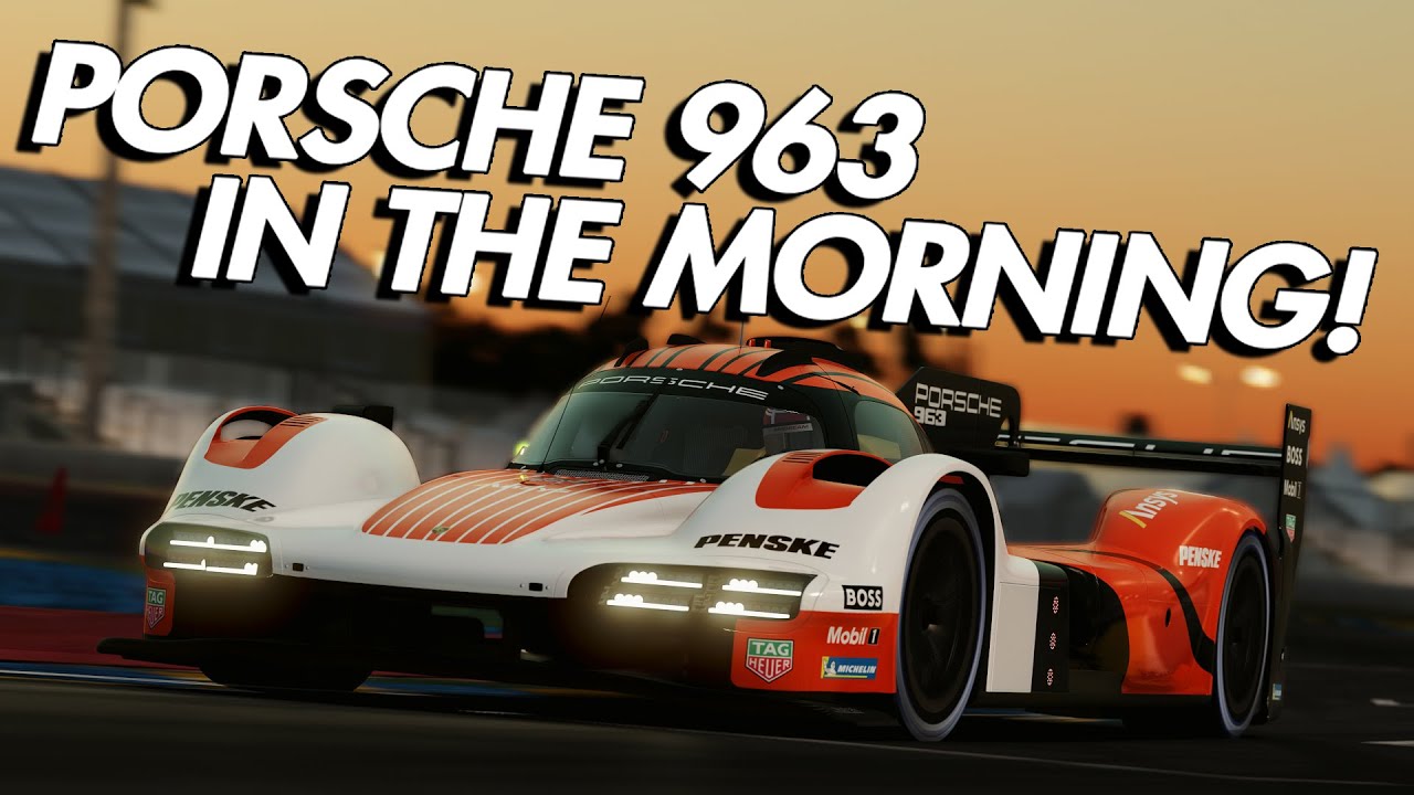 Porsche 963 Lap Around Le Mans Early In The Morning | Assetto Corsa MOD Porsche 963