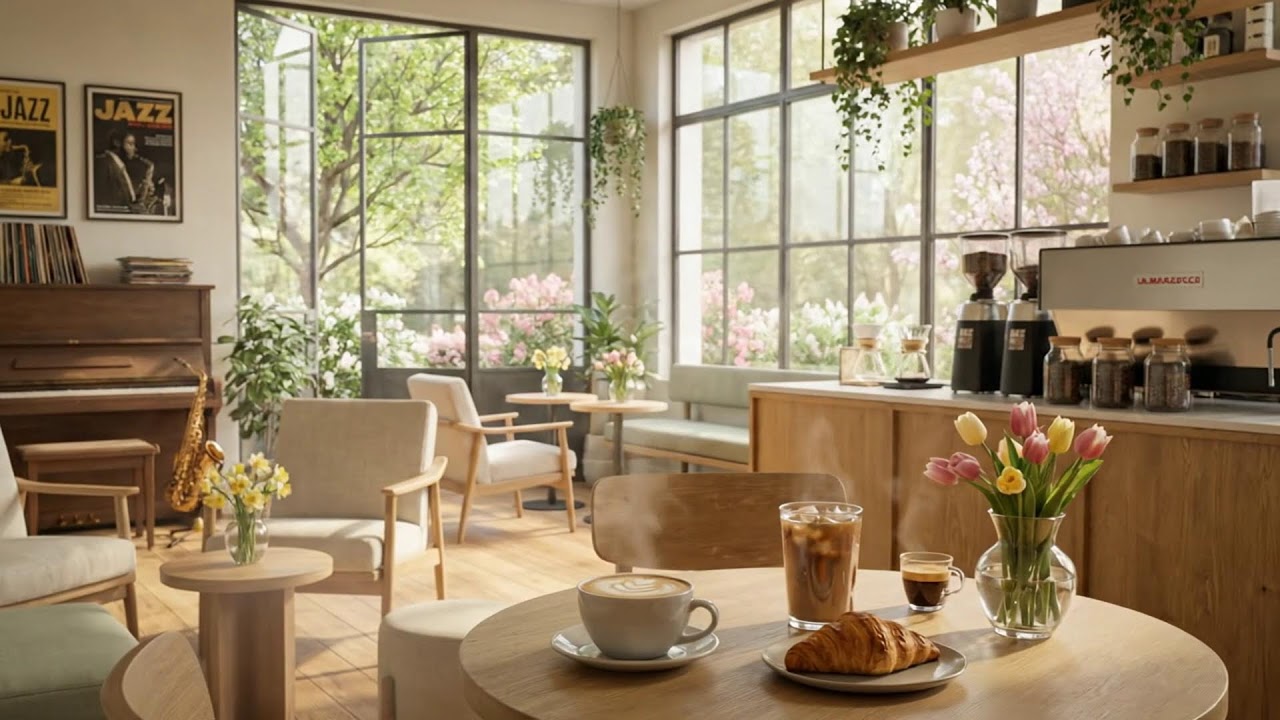 春のコージーコーヒーハウスジャズ ☕🌷 なめらかな音色
