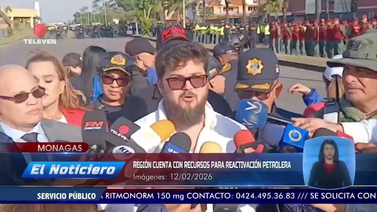 Monagas cuenta con recursos para reactivación petrolera - El Noticiero emisión meridiana 13/02/26